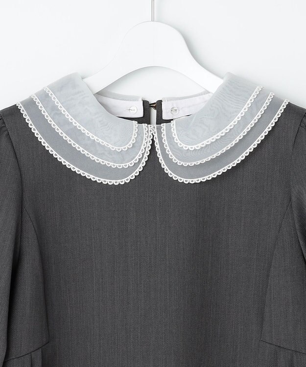 Feroux 【先行予約】2WAYレースカラー美シルエット セットアップ グレー系