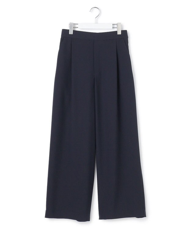 23区 【WEB&一部店舗限定】ストレッチジョーゼット ワイドパンツ ネイビー系