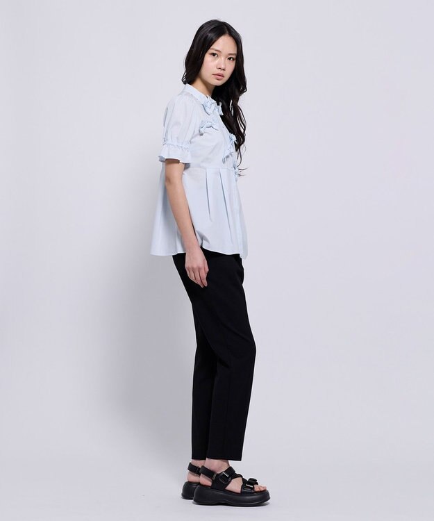 TOCCA BOUNCY RIBBON ブラウス サックスブルー系