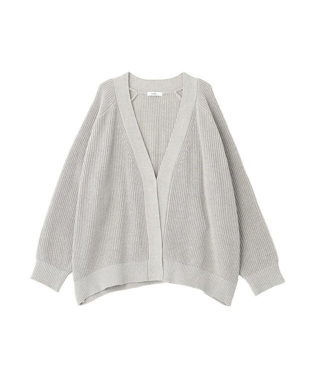 earth music&ecology アゼトッパーカーディガン Gray