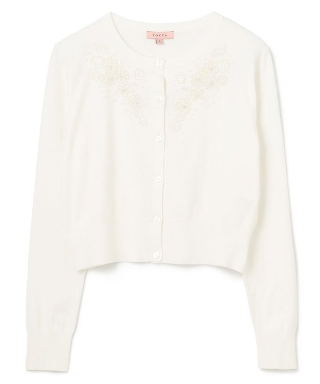 TOCCA 【洗える】DAISY KNIT カーディガン アイボリー系