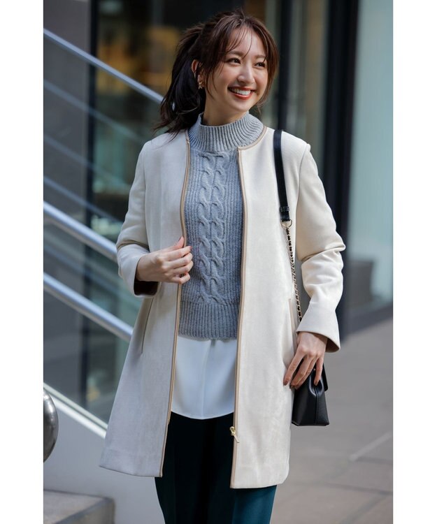 ANY SIS 【2SET】ニットレイヤード セット ライトグレー