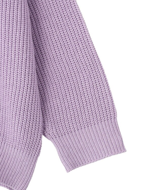 earth music&ecology アゼトッパーカーディガン Lilac