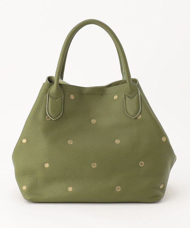 UNBILLION ペルケ perche / 牛革ドット刺繍トートバッグ OL