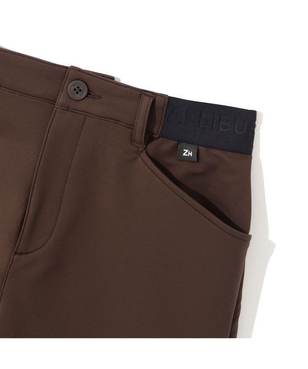 ZERO HALLIBURTON 【防透け加工】アンチシースルースカート 82751 洗濯可能 撥水 ストレッチ素材 ゴルフ ZHG-W11b ブラウン