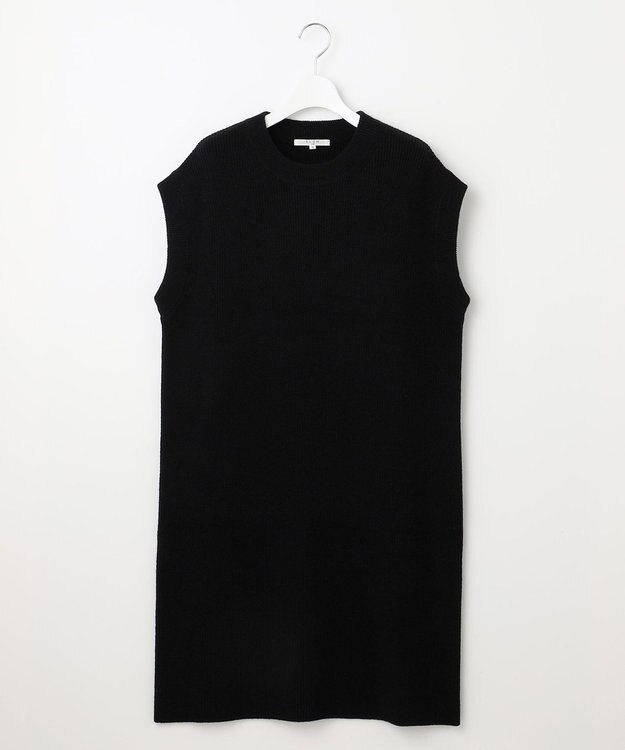 23区 【SLOW/一部店舗限定】ニットトータル スリーブレス ワンピース ブラック系