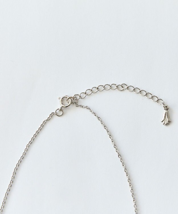 Phoebe 2wayクロスメタルパールブローチネックレス　シルバー シルバー