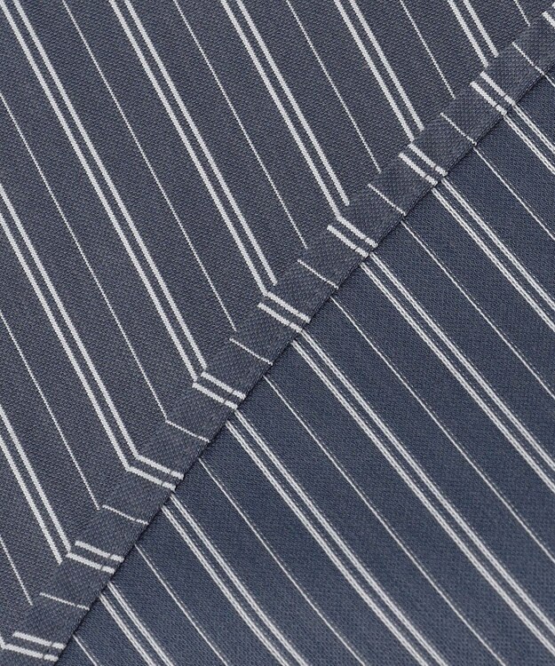 J.PRESS MEN KANEMASA マルチストライプジャージ シャツ ネイビー系1