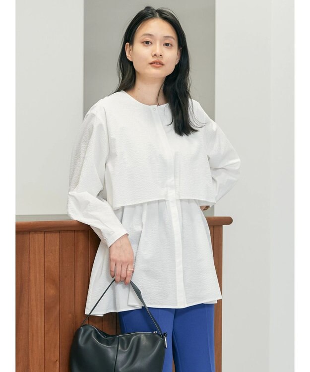 AMERICAN HOLIC サッカーワントーンティアードチュニック Off White