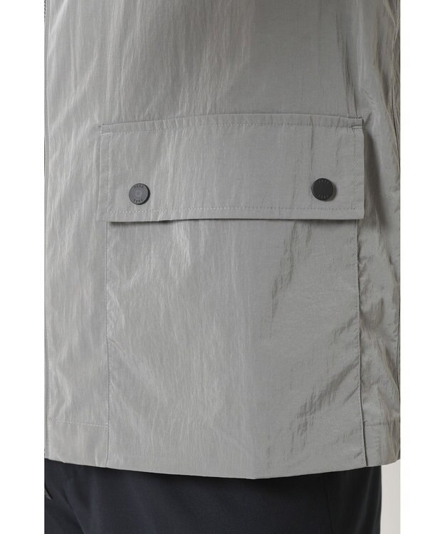 DAKS ナイロン タフタ パーカー シルバーグレー
