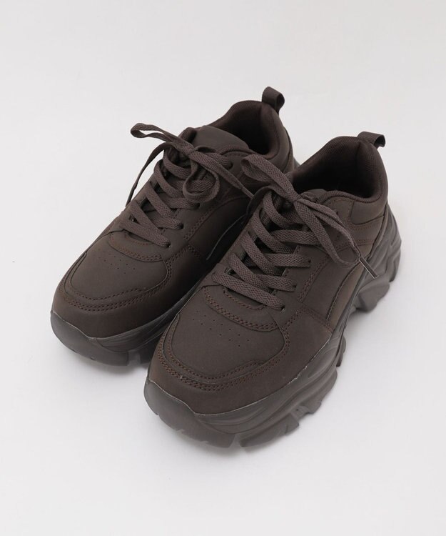 WEGO 厚底ボリュームダッドスニーカー ブラウン