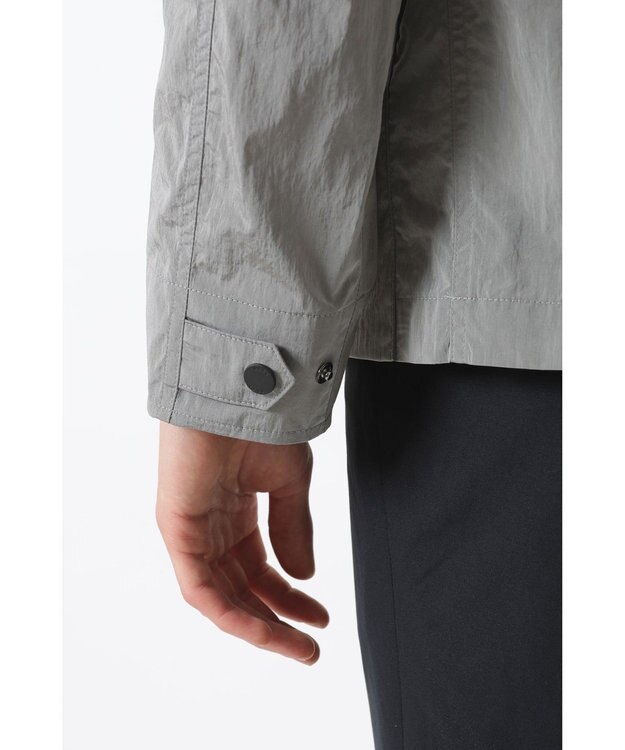 DAKS ナイロン タフタ パーカー シルバーグレー