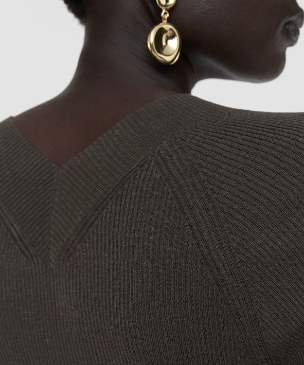 JOSEPH シアークレープ　ロングスリーブニット Palm Leaf