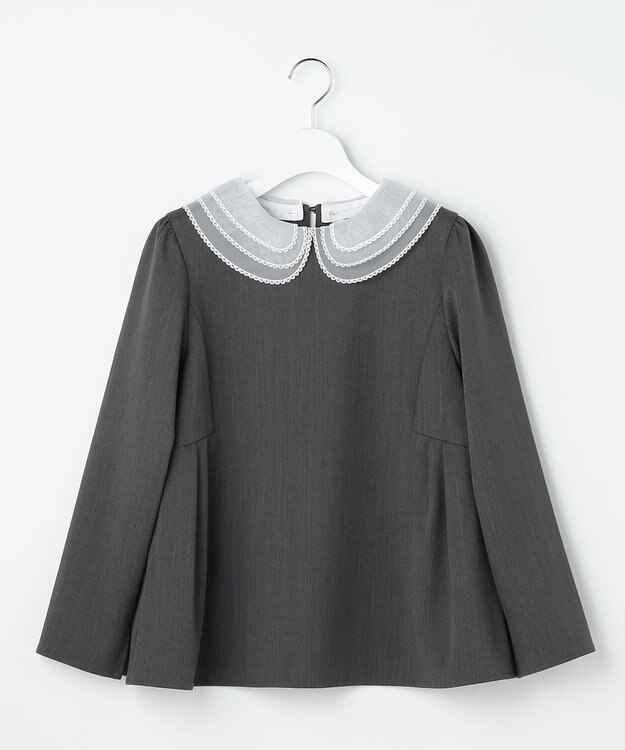 Feroux 【先行予約】2WAYレースカラー美シルエット セットアップ グレー系