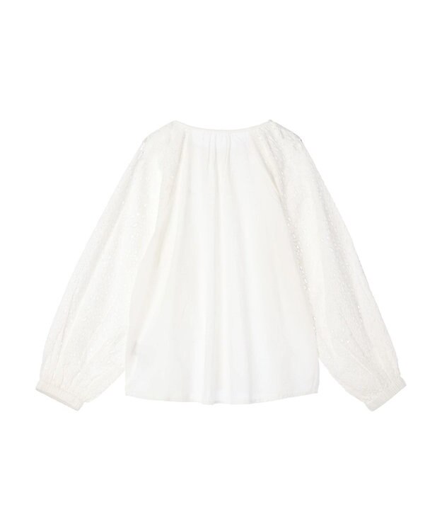 CRAFT STANDARD BOUTIQUE インド綿アイレット刺繍ブラウス Off White