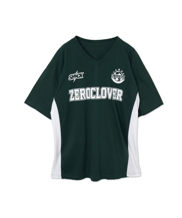 WEGO ZRCVゲームビッグTシャツ グリーン