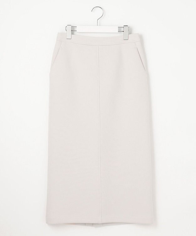 J.PRESS LADIES 【洗える】ダンボールジャージー ナロー スカート ライトベージュ系