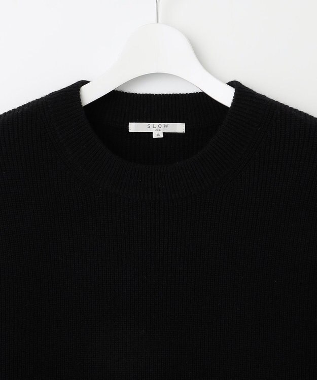 23区 【SLOW/一部店舗限定】ニットトータル スリーブレス ワンピース ブラック系