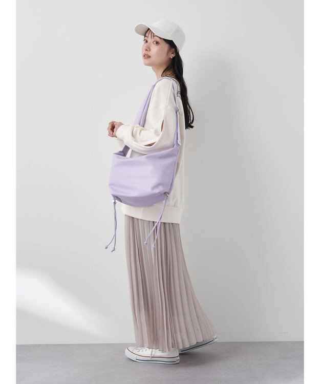 earth music&ecology 袖スリットスウェット Ivory