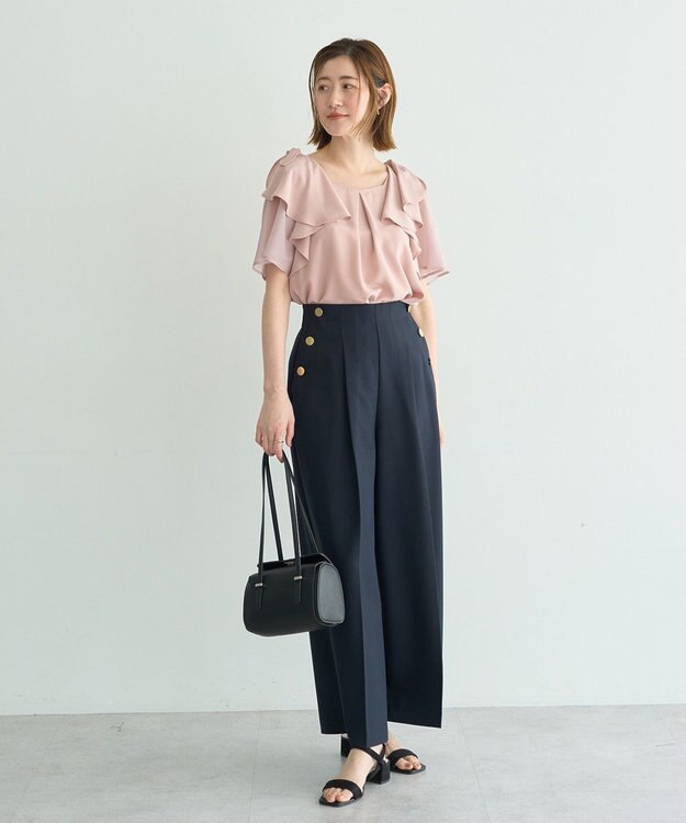 YECCA VECCA リボンスリーブブラウス Pink