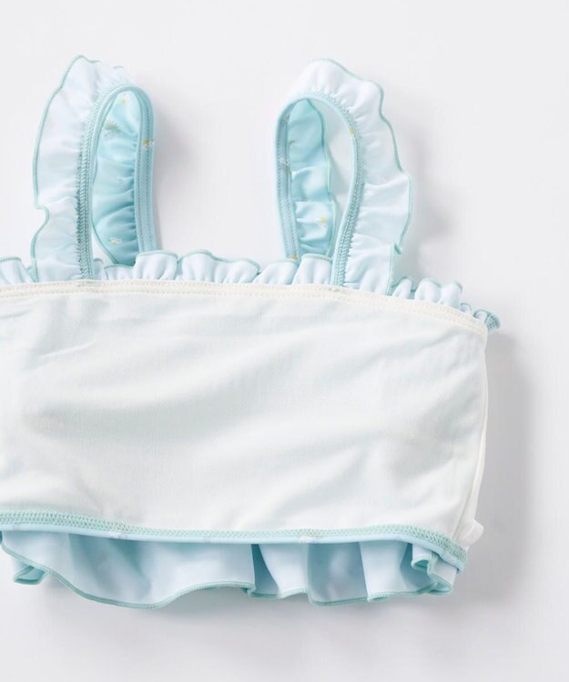 OP／FILA 【marie claire ENFANTS】シャーリングセパレート水着 ミント