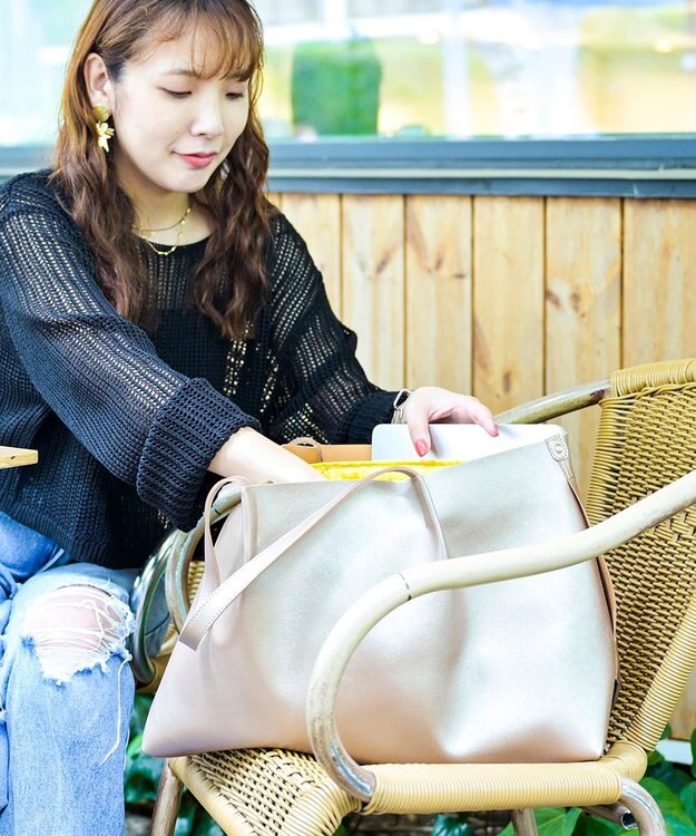 ROOTOTE 0188【オフィシャルストア限定】LT.ミディアム.レザレット.RTG-A 03：ブロンズ