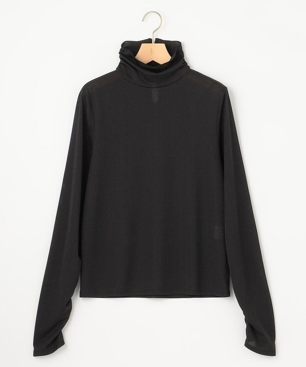 組曲 シャイニーシアータートル カットソー ブラック系