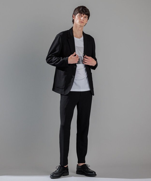 JOSEPH HOMME ソフトタックジャージー　ジャケット ブラック系