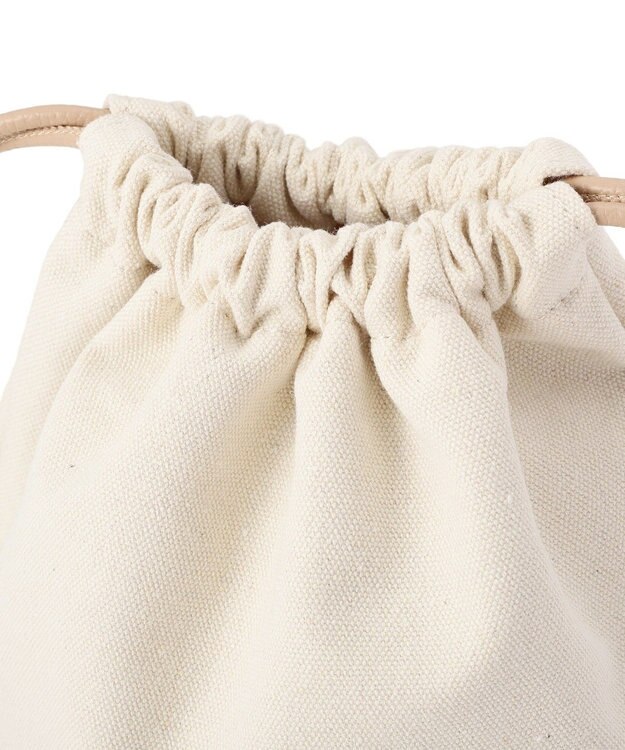 AMERICAN HOLIC 【2点セット】巾着付PVCバッグ Beige