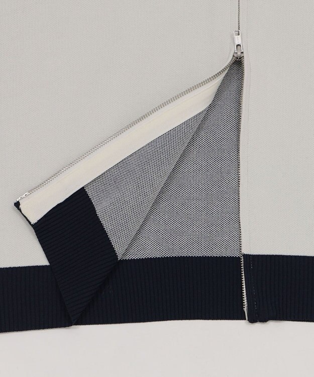 WEGO 【ユニセックス着用ITEM】ライントラックニットジャケット ホワイト