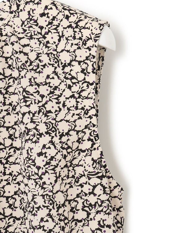 23区 【SLOW/洗える】アンティークフラワープリント ワンピース アイボリー系1