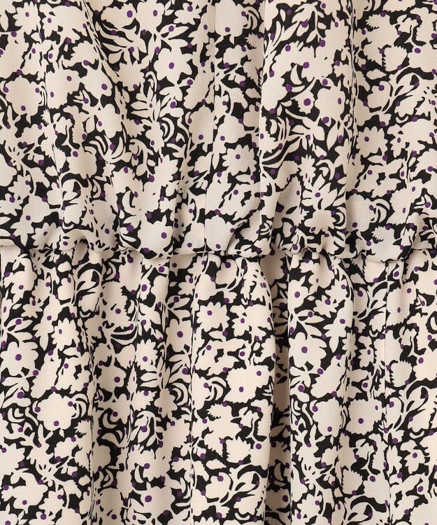 23区 【SLOW/洗える】アンティークフラワープリント ワンピース アイボリー系1