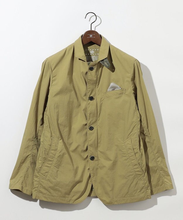 JOSEPH ABBOUD 【キングサイズ・軽量/ストレッチ/撥水】ライトワッシャーストレッチ アクティブレジャージャケット ライトグリーン系