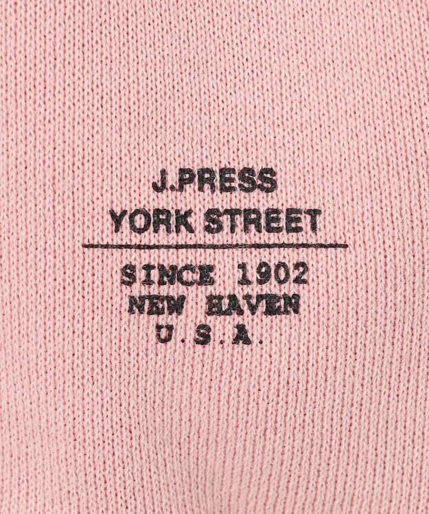 J.PRESS YORK STREET 【UNISEX】ハーフZIPスタンドネック トレーナー ピンク系