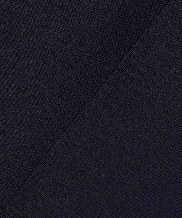 UNFILO L BEAUTY FORM KNIT パールボタン カーディガン ネイビー