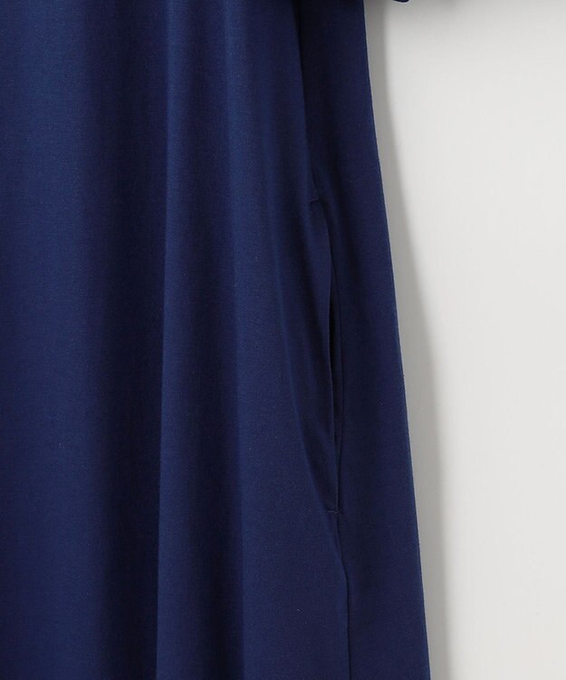 UNFILO 【吸水速乾/マシンウォッシャブル】CVC天竺 ワンピース ダルブルー系