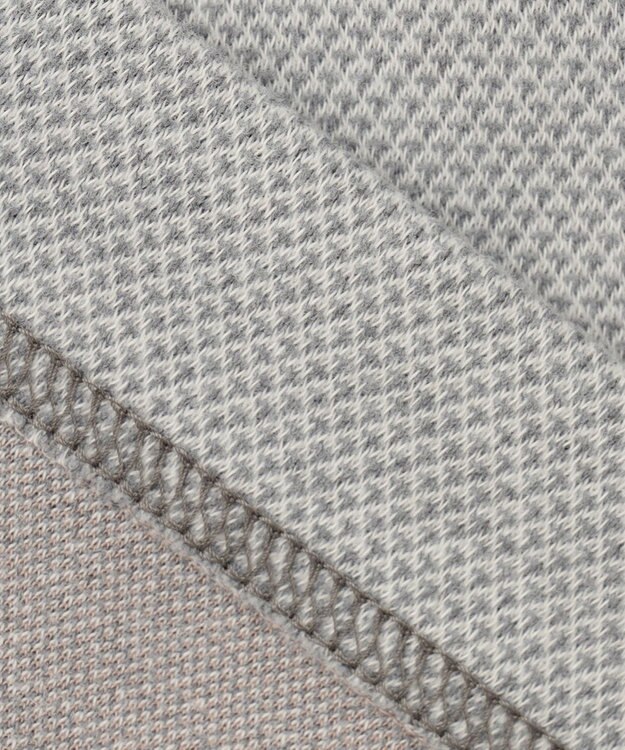 JOSEPH ABBOUD 【人気！多機能ポロシャツ】ペイズリー柄　ウィンターダディポロシャツ ライトグレー系