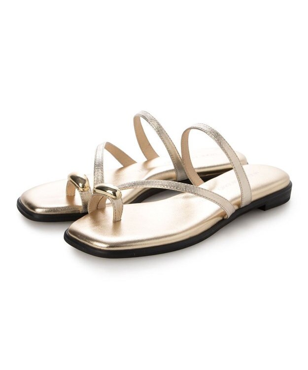 MODE ET JACOMO <MODE ET JACOMO>リングフラットトングサンダル ゴールド