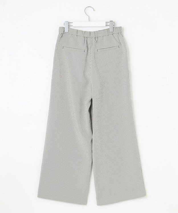 J.PRESS LADIES 【洗える】エアロツイルストライプ イージーパンツ カーキ系