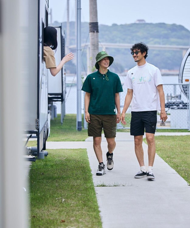 PW CIRCULUS 【吸水速乾 / UV遮蔽率99% UVカット / ストレッチ】【MEN】バックメッシュポケットモックT ゴルフ ホワイト系