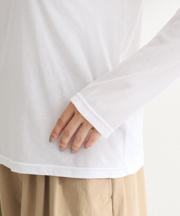 Green Parks シアー天竺プルオーバー Off White