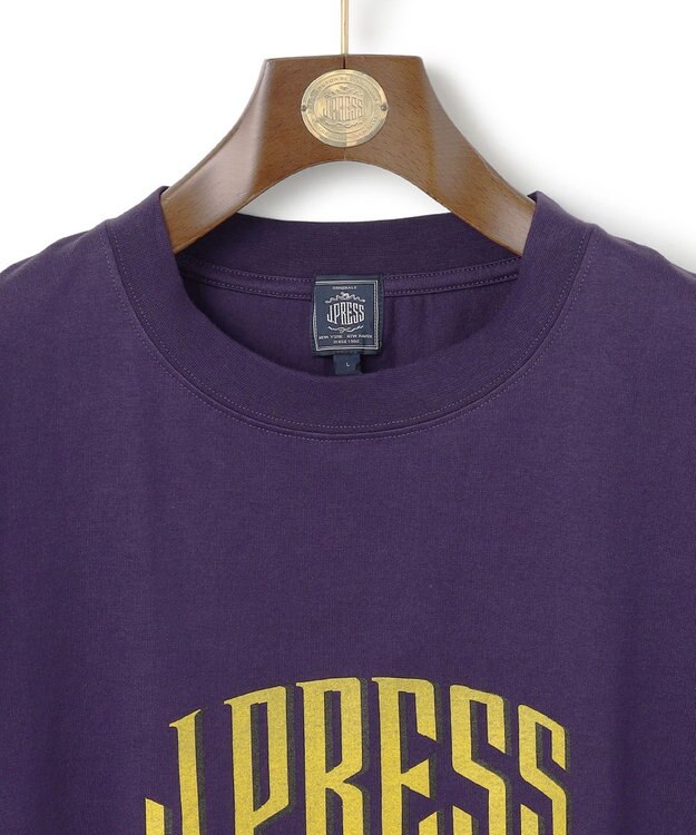 J.PRESS MEN 【J.PRESS ORIGINALS】【UNISEX】Cotton Jersey J.PRESS Logo T-shirt パープル系