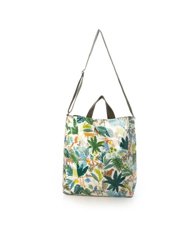 UNBILLION カシュカシュ cachecache / PVC加工プリント2wayトートバッグ アイボリー