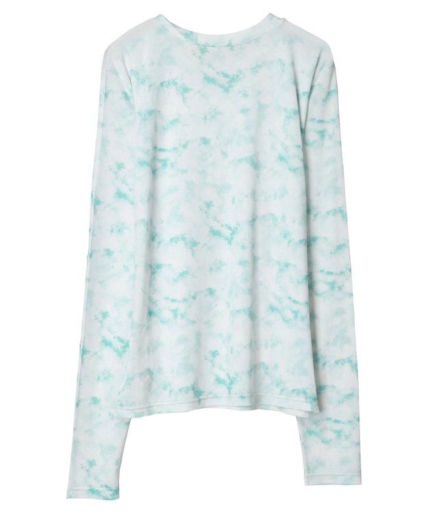 Green Parks クルーネックアソート柄シアープルオーバー Green