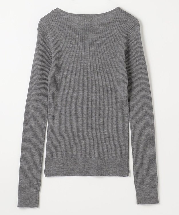 NAVE 【Nave】リュクスウール クルーネックニット ライトグレー系