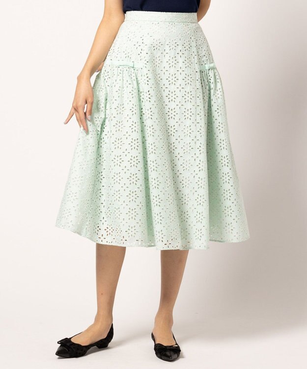 TOCCA 【洗える・消臭】FLOWER STORM スカート ミント系