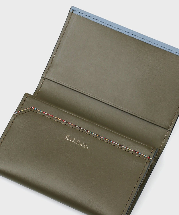Paul Smith クロップドロゴ 名刺入れ サックスブルー