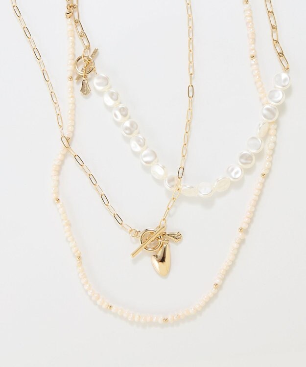 Phoebe フレッシュウォーターパールチョーカーネックレス/連パール/淡水パール/39cm～50cm ホワイト