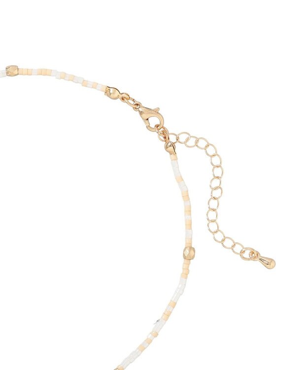 AMERICAN HOLIC カラービーズネックレス Beige