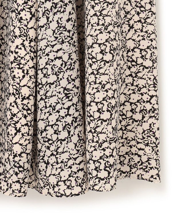 23区 【SLOW/洗える】アンティークフラワープリント ワンピース アイボリー系1